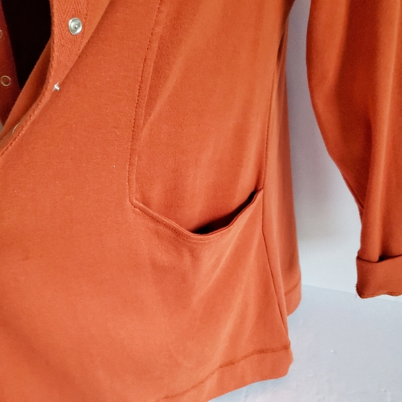 SOFT SURROUNDINGS Northport Snap Jacket Paprika LP - Picture 5 of 7